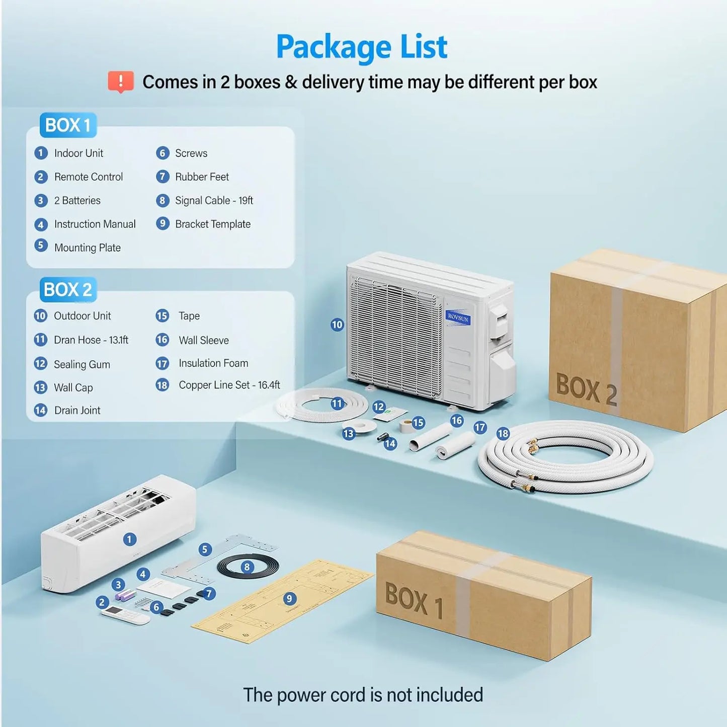 12000 BTU Wifi Air Conditioner & Heater with Inverter