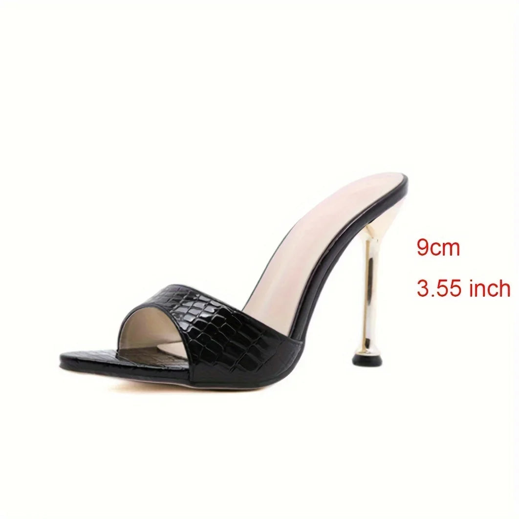 Glamorous Crocodile High Heel Sandals