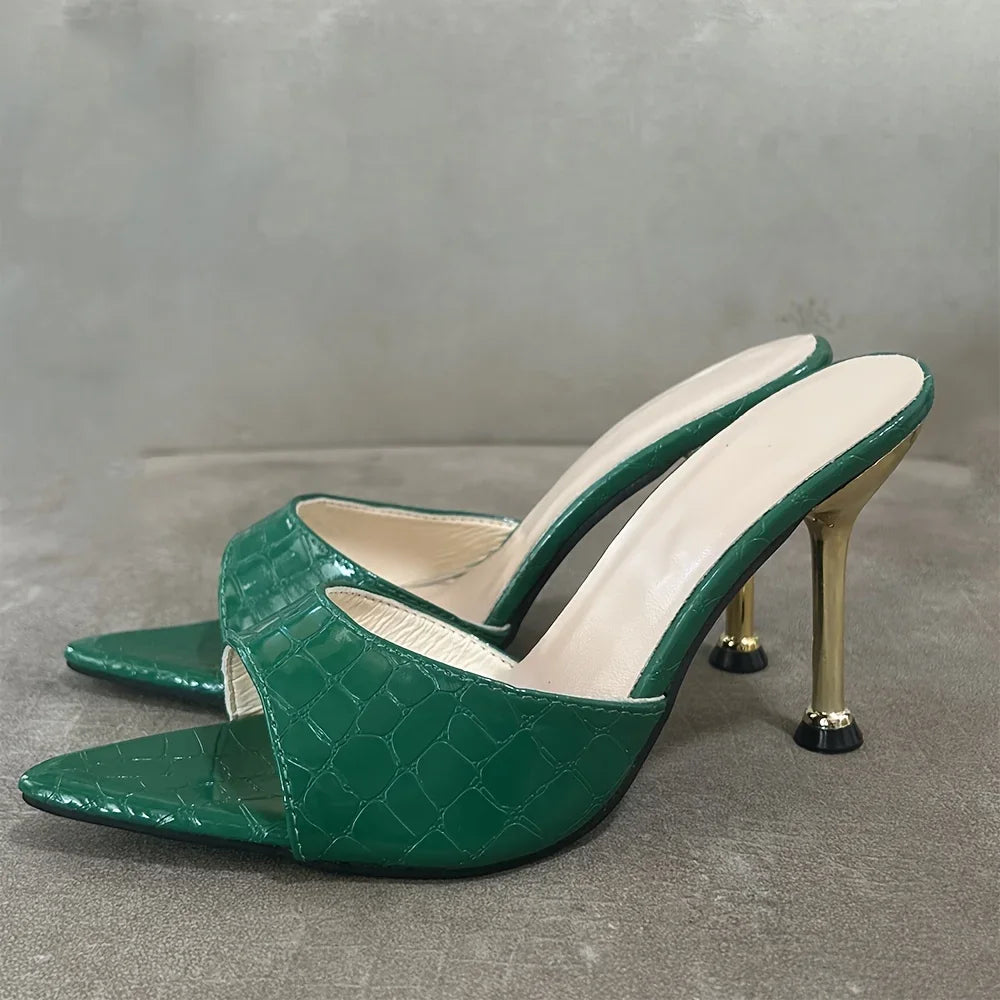 Glamorous Crocodile High Heel Sandals